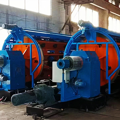 管状の堅いより綱250rpmを密集させるCuケーブルの撚り線機械ワイヤー円形のコンダクター