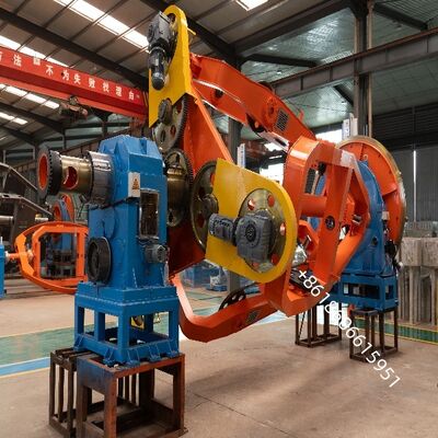 コア電源ケーブルを敷設する機械は,事前設定のためのHMI+PLC制御システムで提供されています.